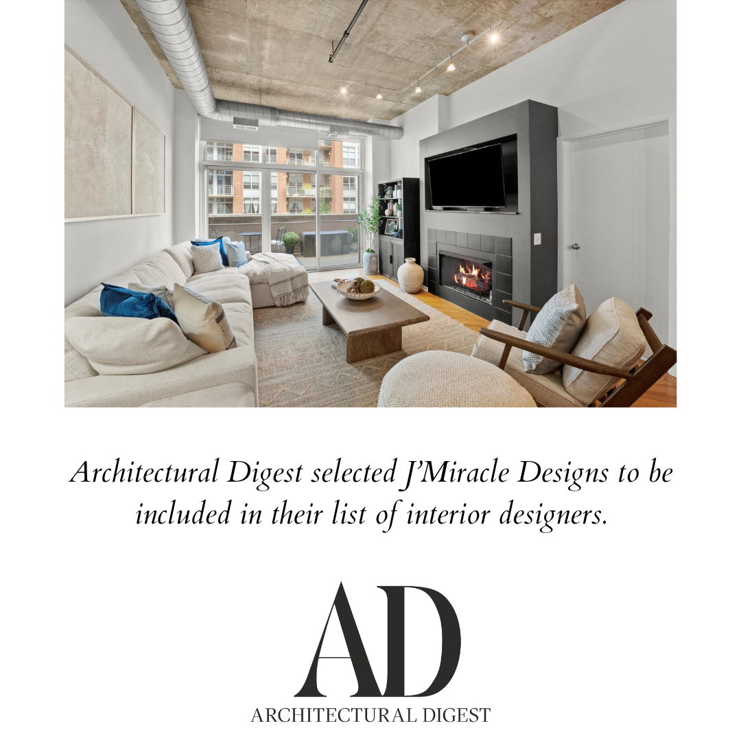 Architectural Digest selected J’Miracle Designs to be included in their list of interior designers
