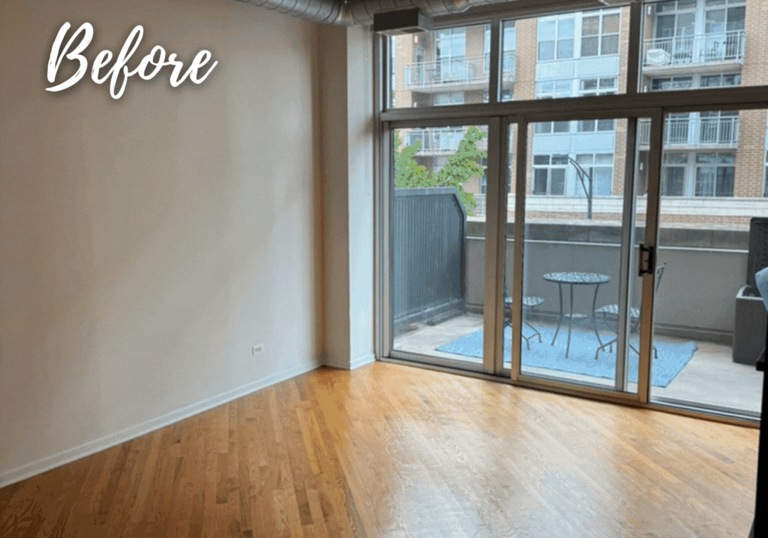 Chicago Living Room Before and After